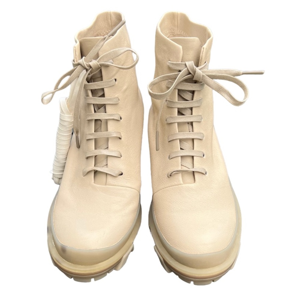 Rag & Bone Shiloh Hiker Leather Ankle Boots Oyster Grey Sz 7.5 Lug Sole Lace Up